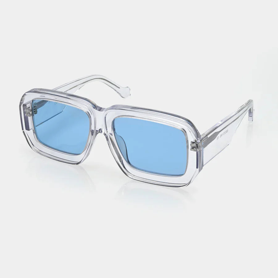 Mazamio Sunglasses - Transparent with Light Blue Tint
