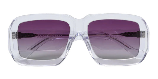 Mazamio Sunglasses - Transparent with Purple Gradient Tint